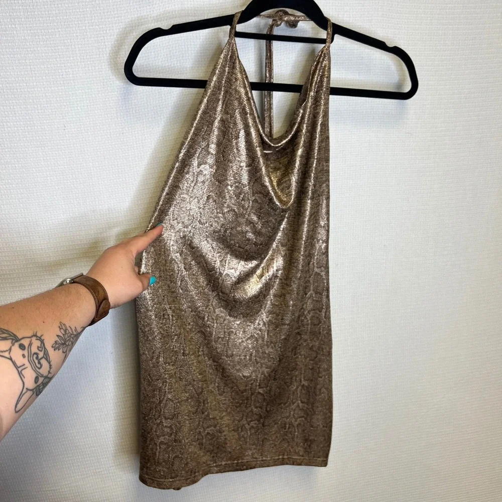 superdown metallic dress Perry Bandage Maxi Dress